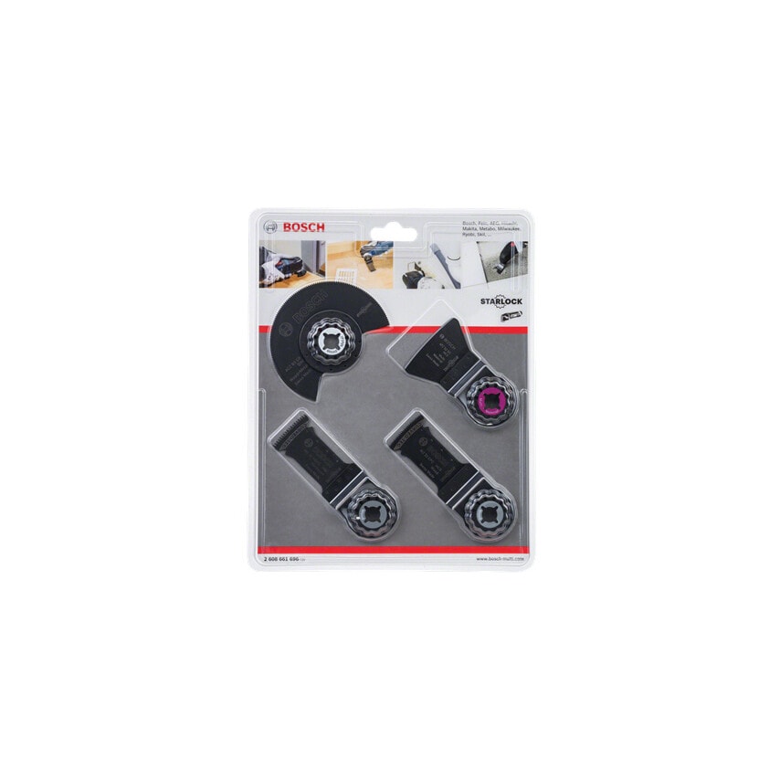 Starlock Multi-tool Blade Set for Floor/Installation 4 Pieces (2 608 661 696)