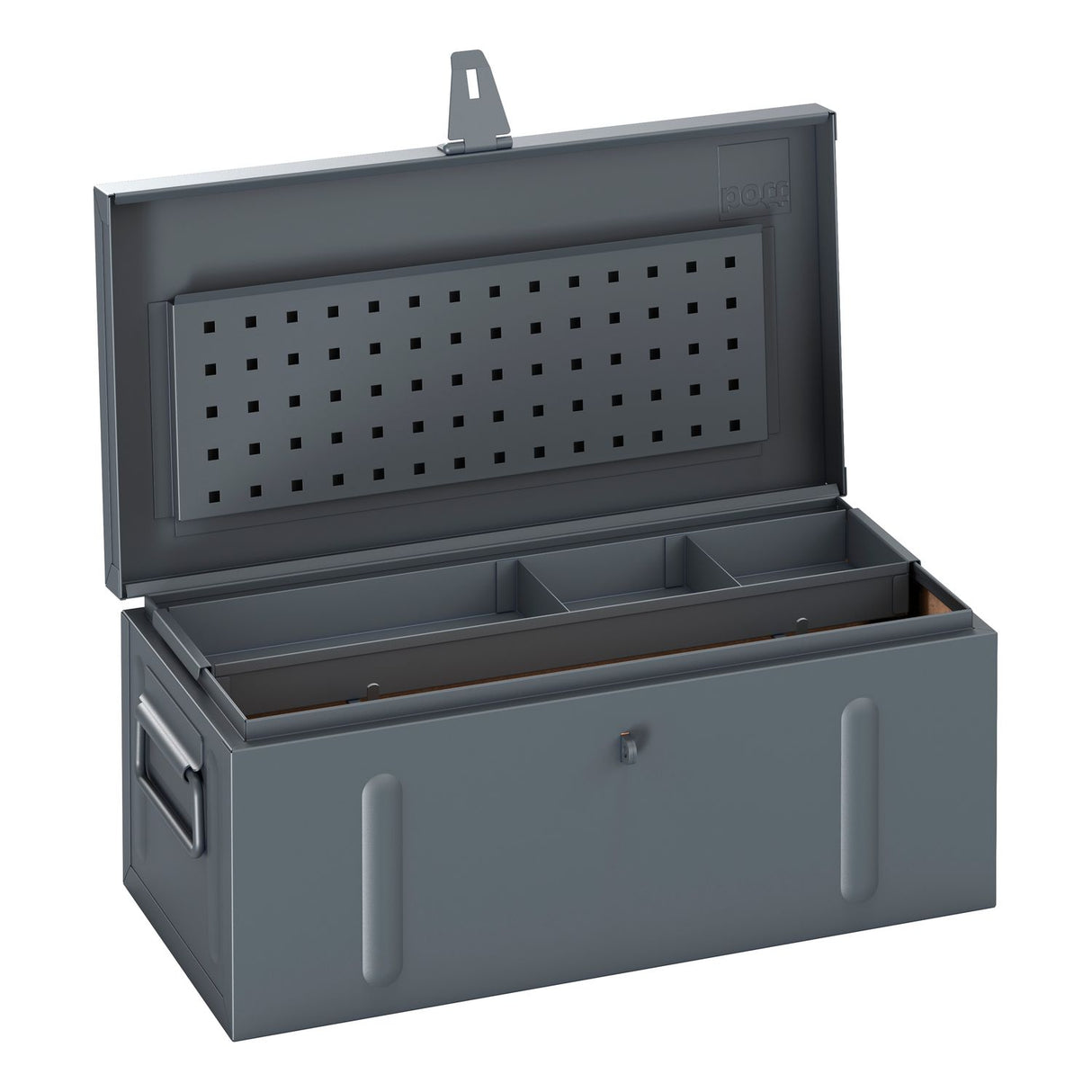 Steel Tool Chest U 700 with Small Parts Tray WxDxH 720x392x300mm Anthracite Grey