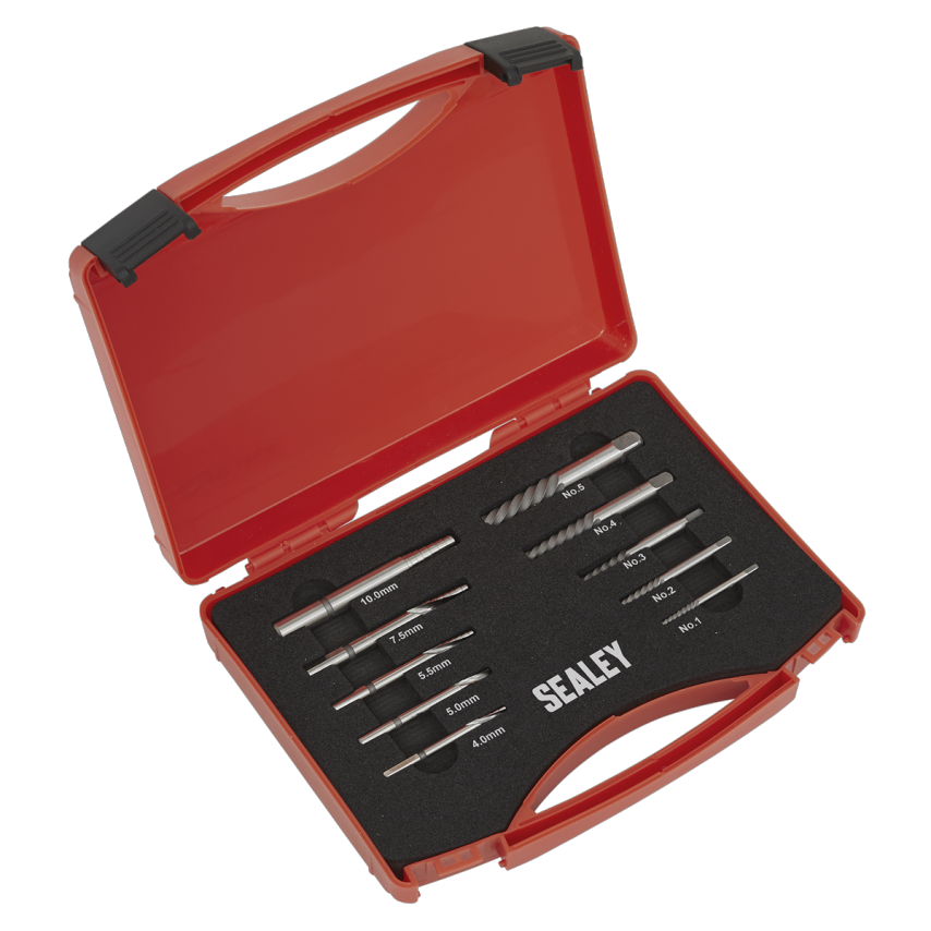 Step Drill Screw/Bolt Extractor Set 10 Piece