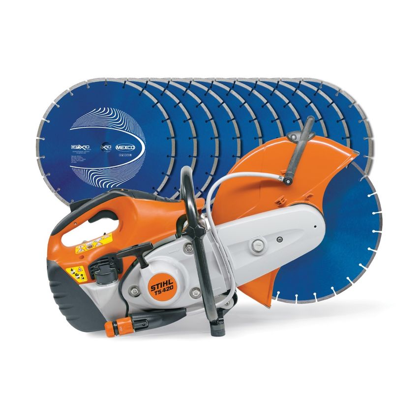 Stihl TS420 Petrol Saw & Diamond Blade Bundle