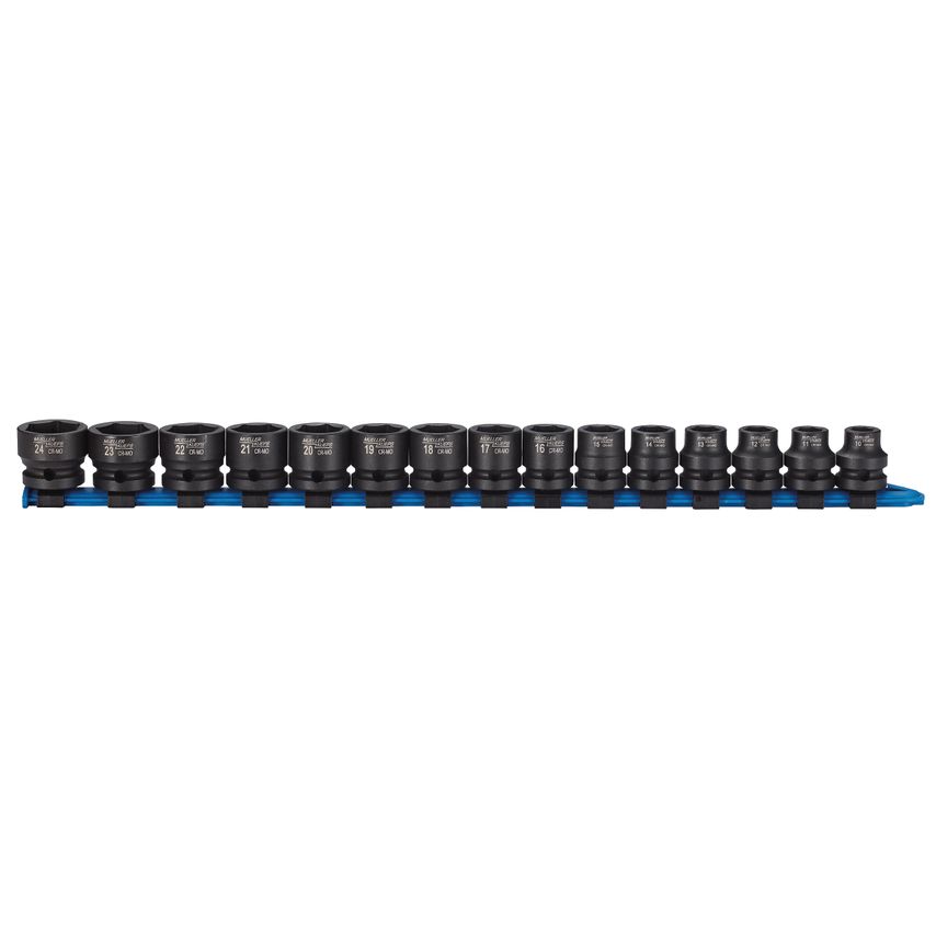 Stubby Impact Socket Set (15PC)