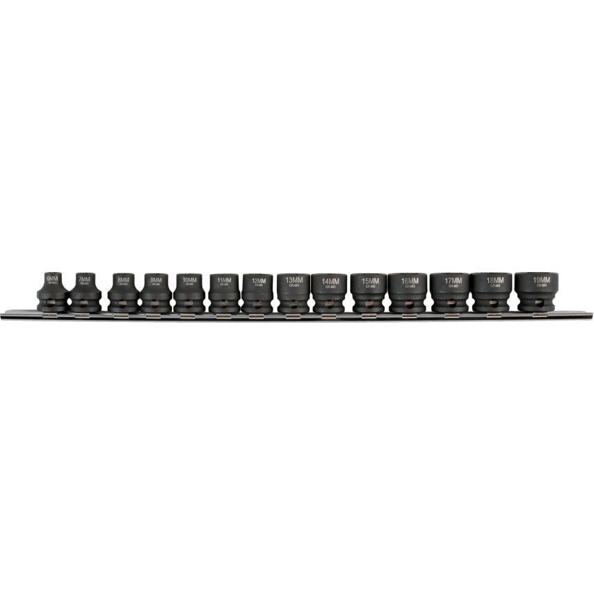 Stubby Impact Socket Set 3/8"D14PC