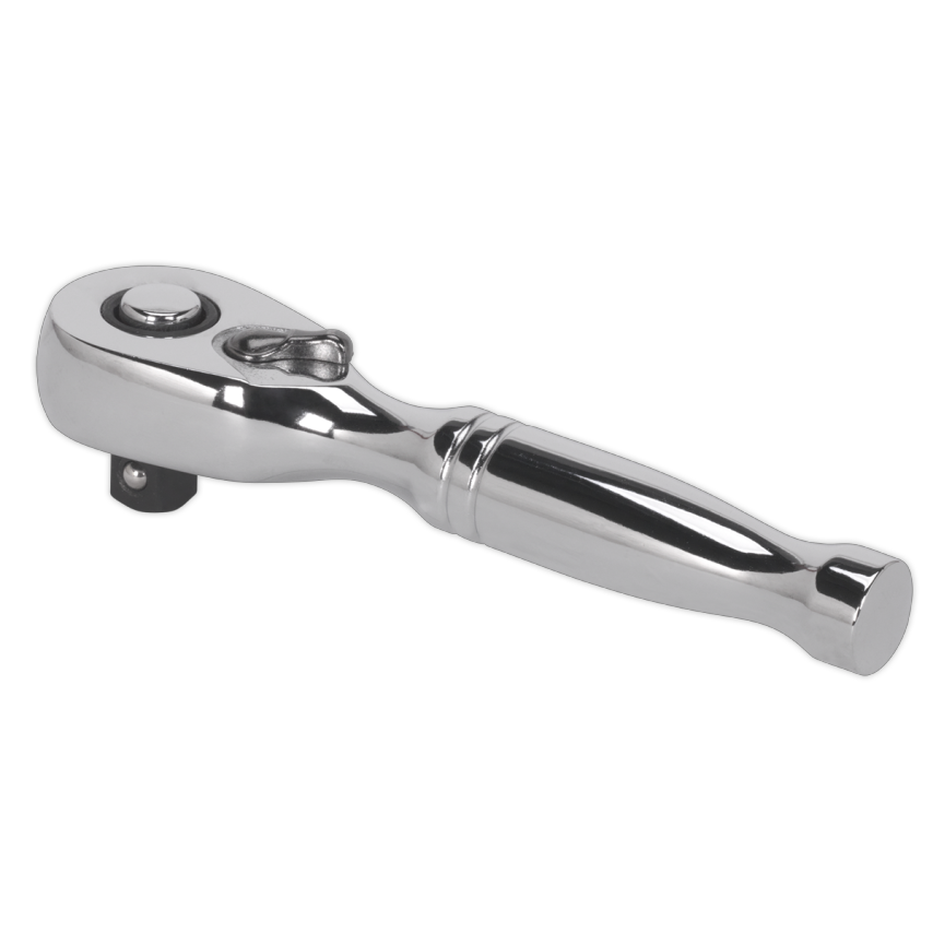 Stubby Ratchet Wrench 1/4" Square Drive Pear-head Flip Reverse