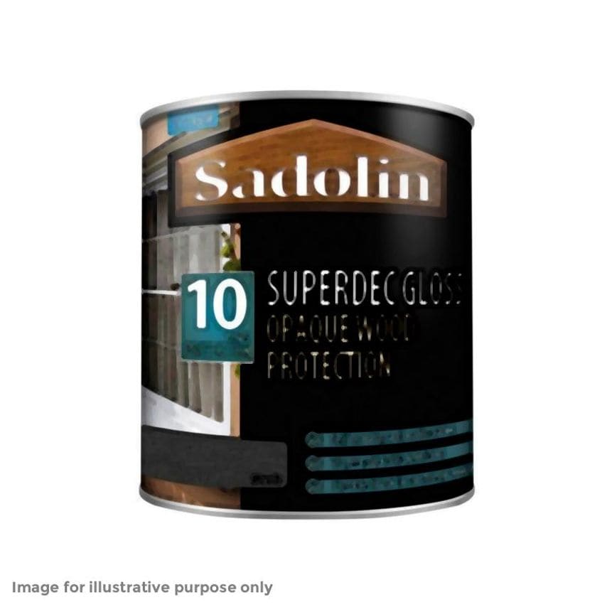 Superdec Opaque Wood Protection Black Gloss 1 litre