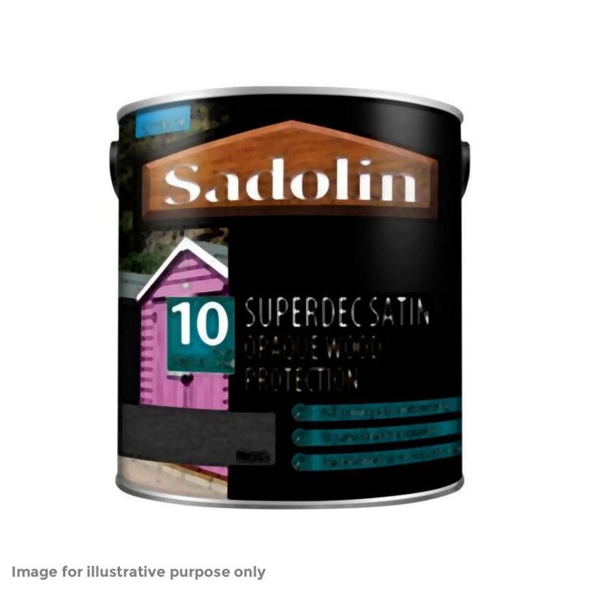 Superdec Opaque Wood Protection Black Satin 2.5 litre