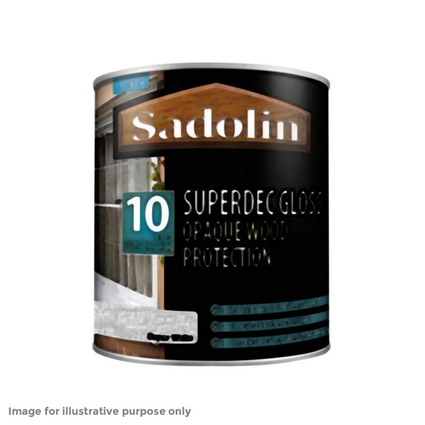Superdec Opaque Wood Protection Super White Gloss 1 litre