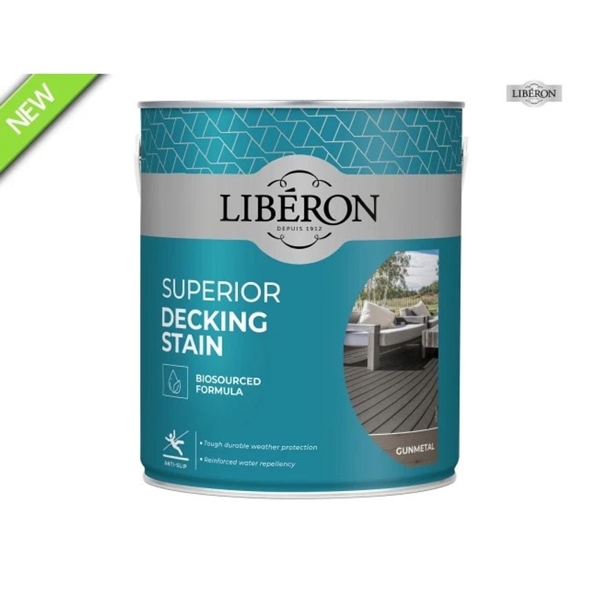 Superior Decking Stain Gun Metal 2.5L
