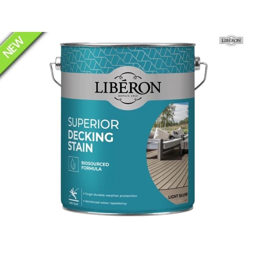 Superior Decking Stain Light Silver 5L