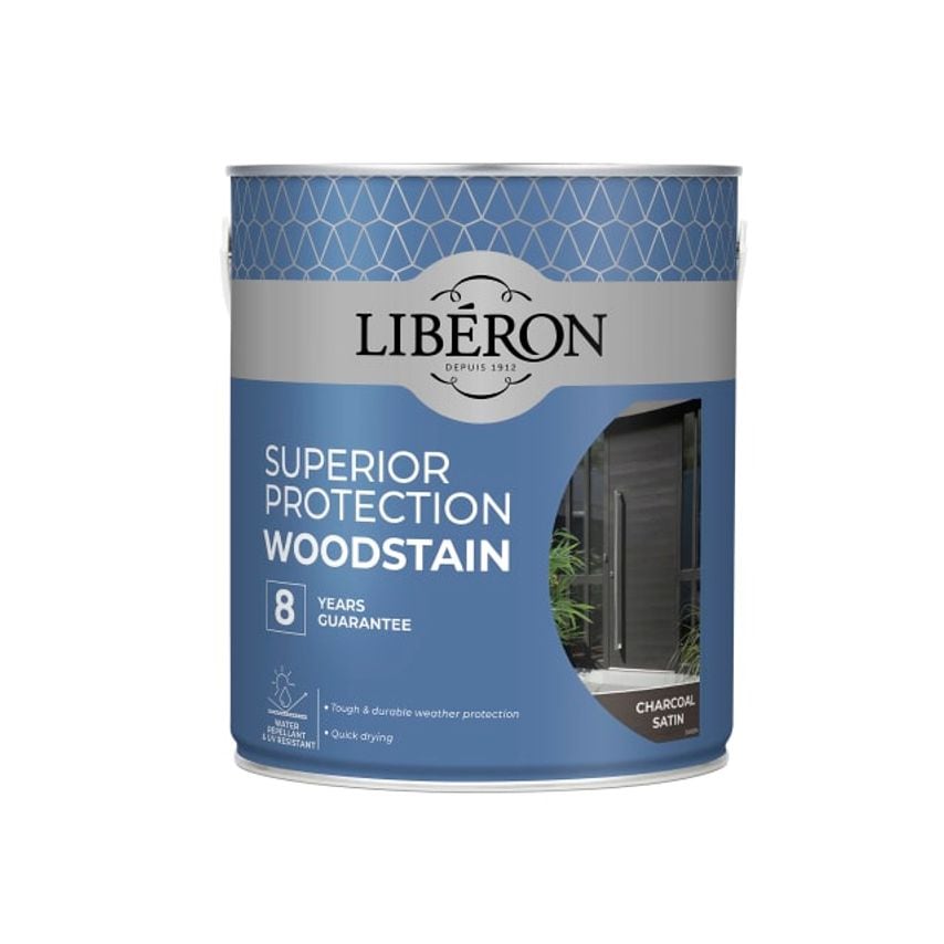 Superior Protection 8 Year Wood Stain Charcoal Satin - 2.5L