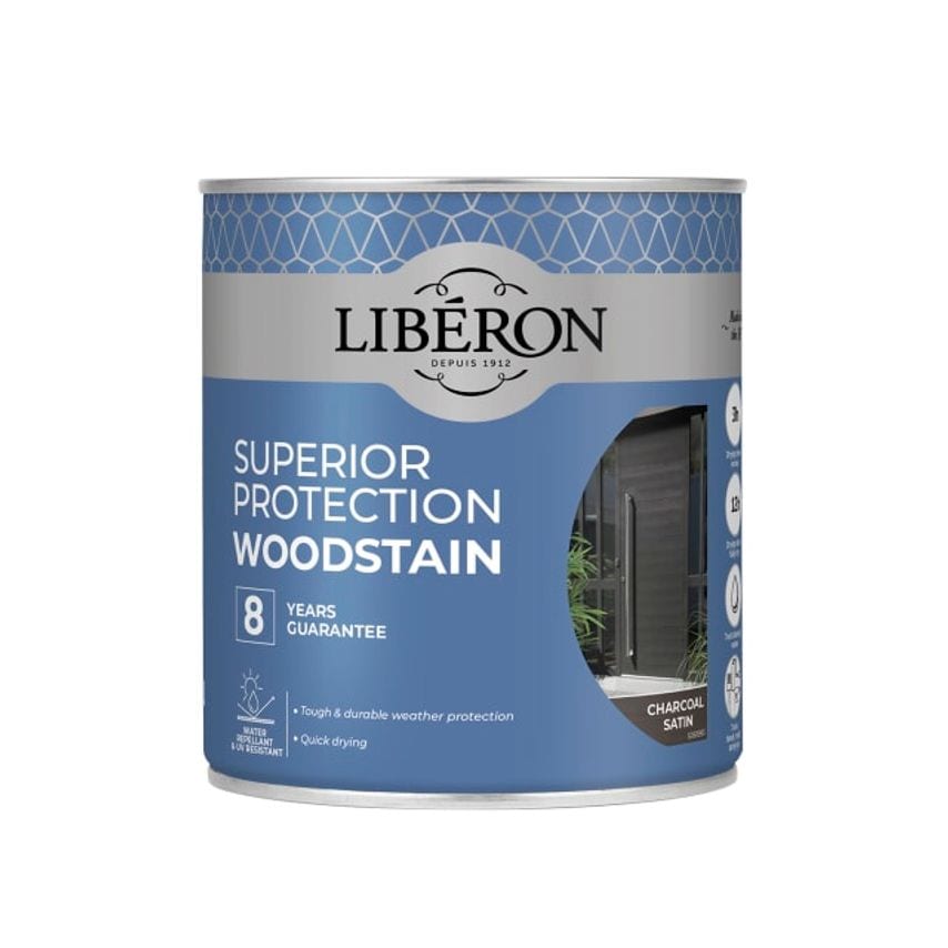 Superior Protection 8 Year Wood Stain Charcoal Satin - 750ml