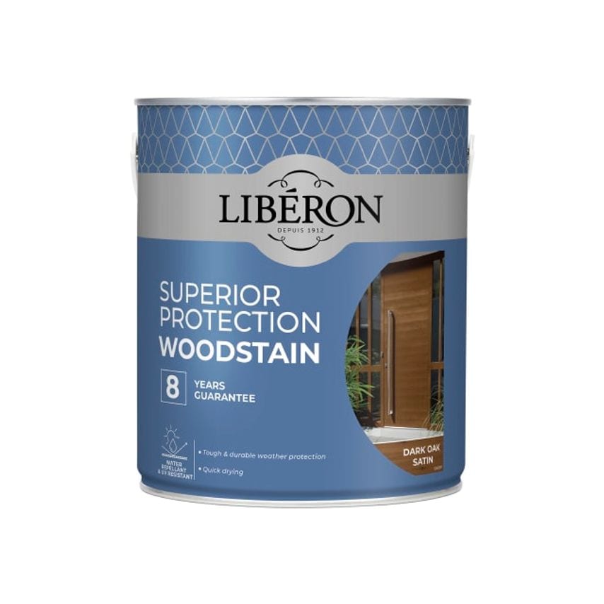 Superior Protection 8 Year Wood Stain Dark Oak Satin - 2.5L