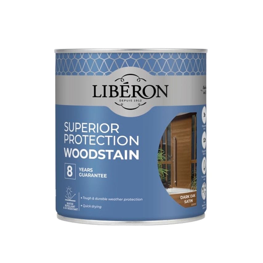 Superior Protection 8 Year Wood Stain Dark Oak Satin - 750ml