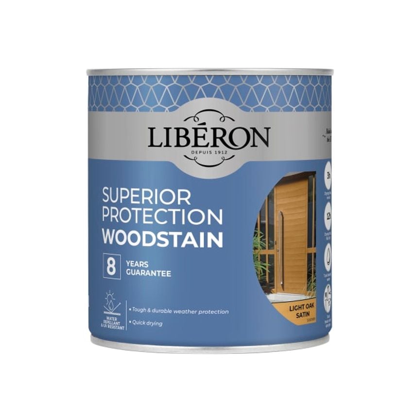 Superior Protection 8 Year Wood Stain Light Oak Satin - 750ml
