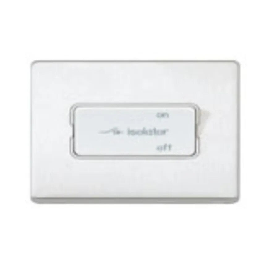Switch 3P Fan Isolator Satin Gold White Insert