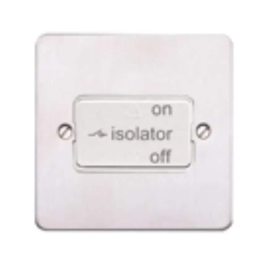Switch 3P Fan Isolator Satin Gold White Inserts