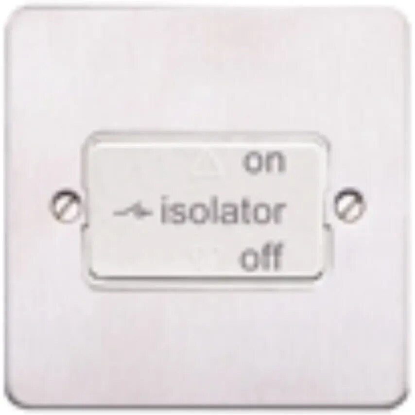 Switch 3P Fan Isolator White White Inserts - K14859WHIW