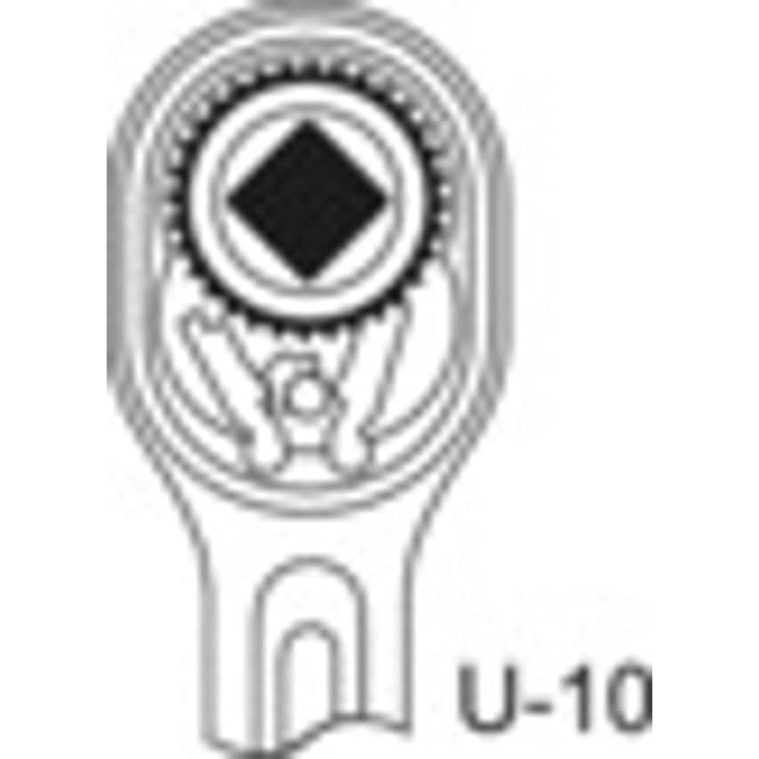 Swivel head reversible ratchet 1/2" 600 mm