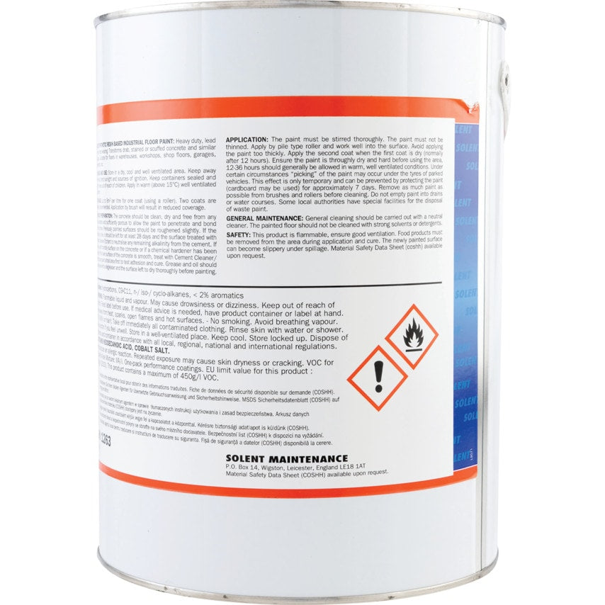 Synthetic Resin Based Industrial Mid Green Floor Paint - 5LTR