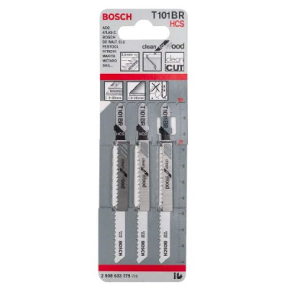 T101BR Jigsaw Blades Clean for Wood