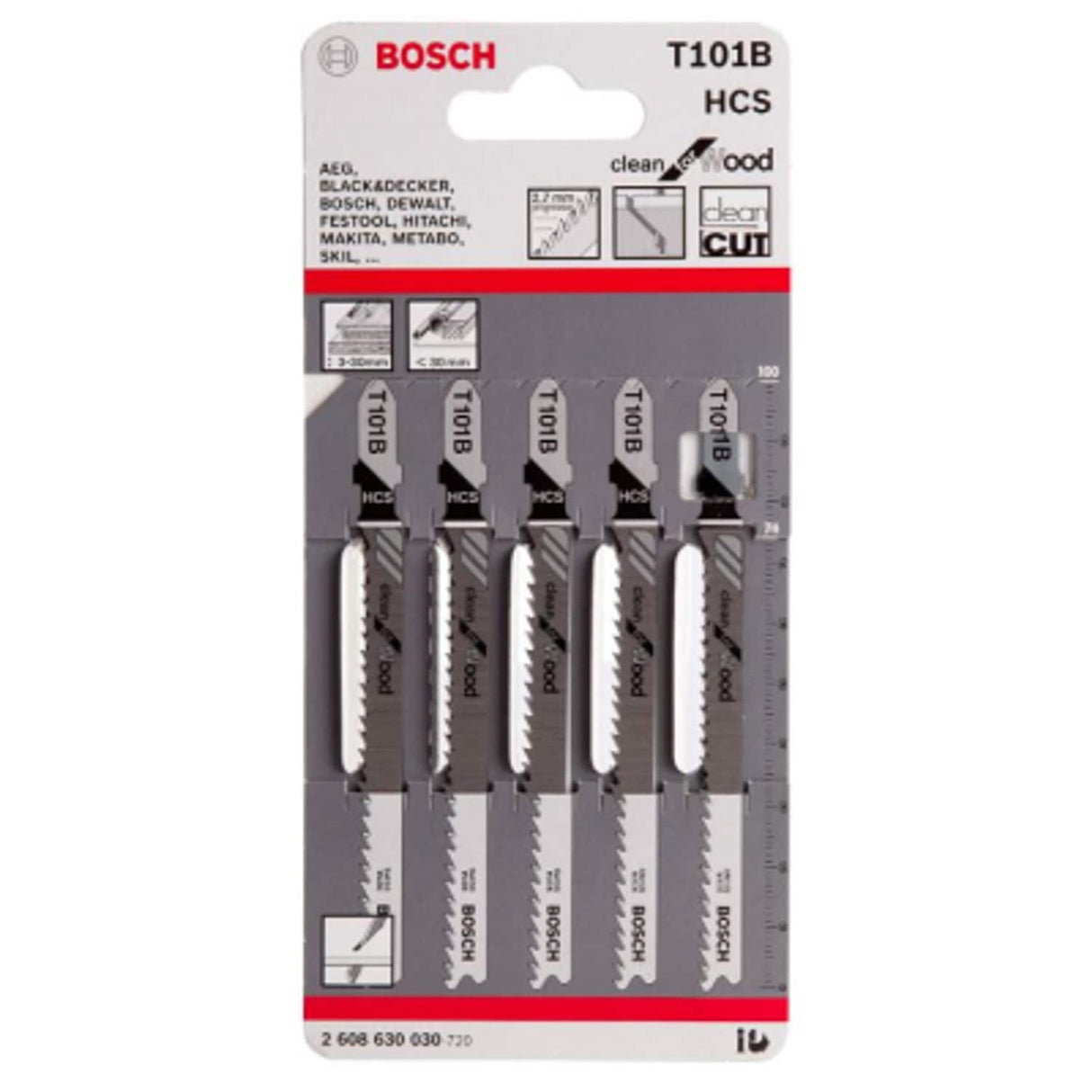 T101B Jigsaw Blades Clean for Wood