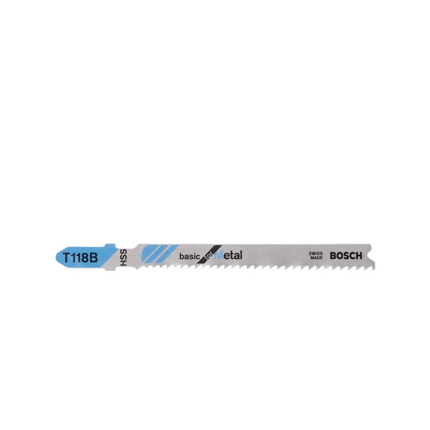 T118B Basic for Metal Jigsaw Blades, Pack of 3 (2 608 631 673)