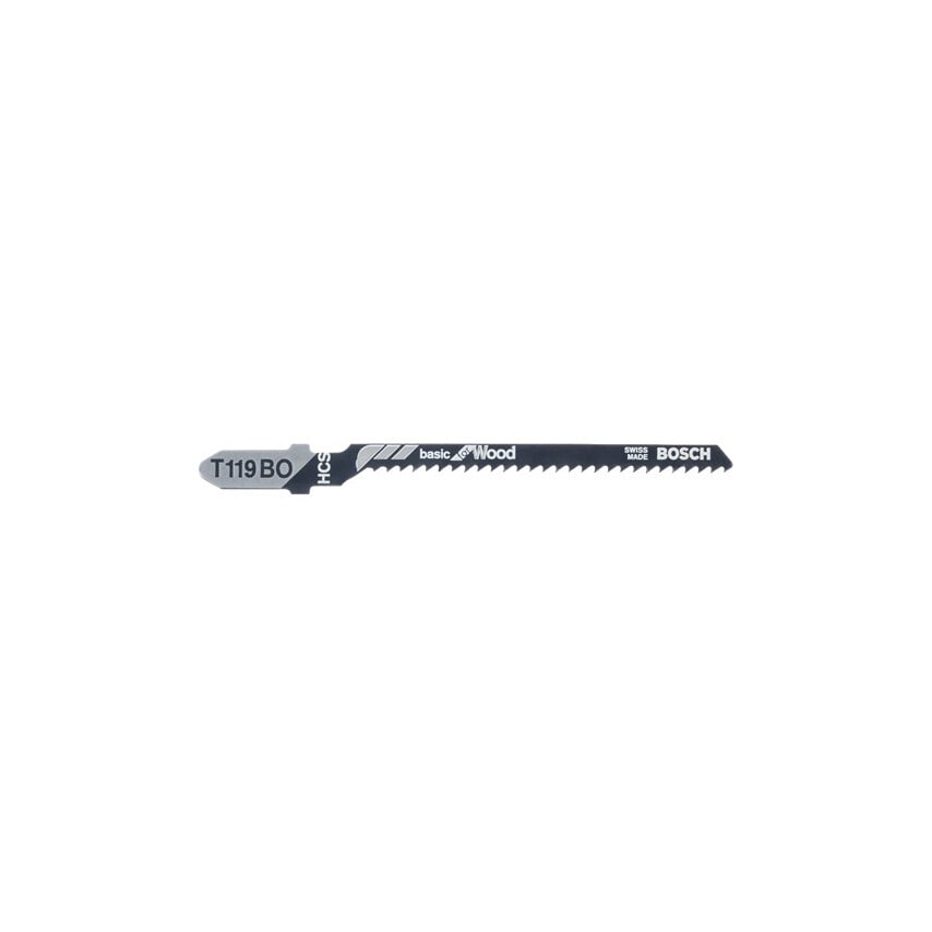 T119 BO Basic for Wood Jigsaw Blades - 2 608 630 310, Pack of 5