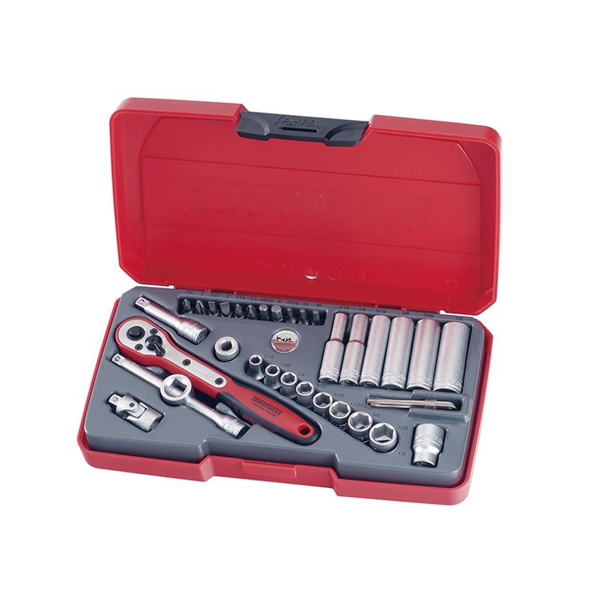T1435AF Socket Set of 35 A/F 1/4in Drive TENT1435AF