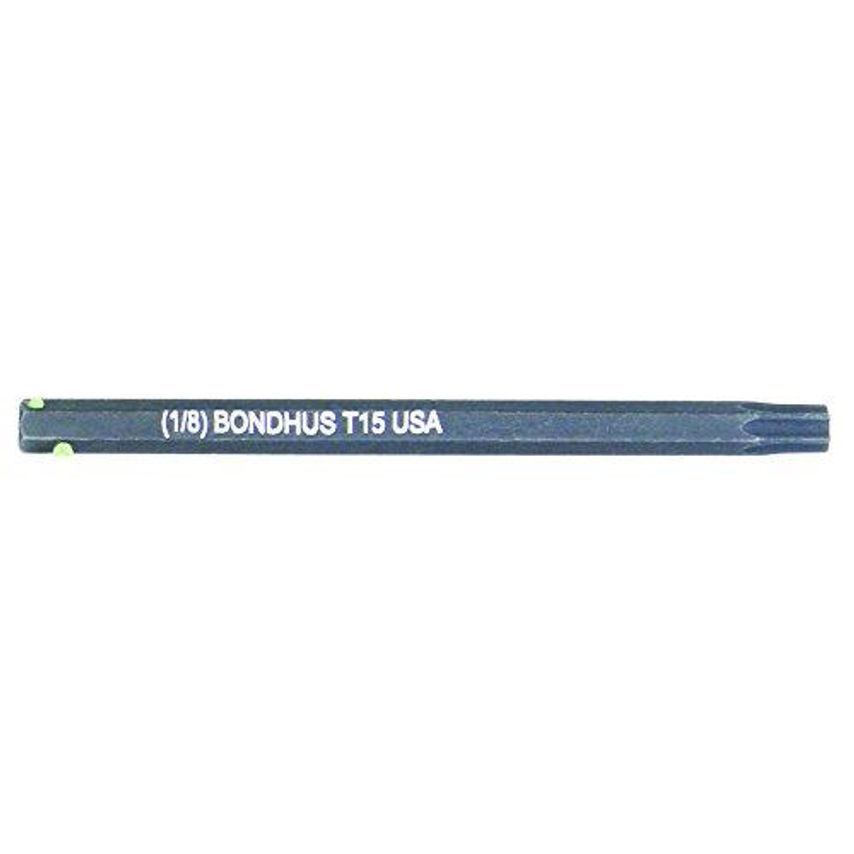 T15 TORX 2" Inhex Socket Bit, TX15, 32015