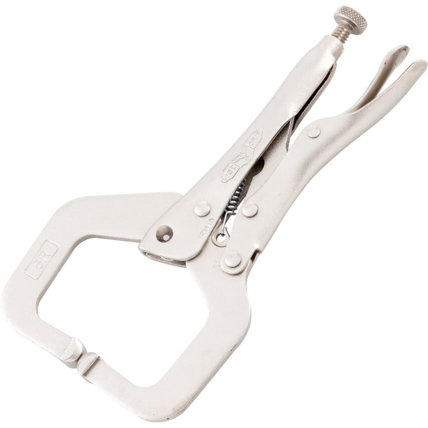 T17EL4 6R 6" Locking C-Clamp Regular Tips