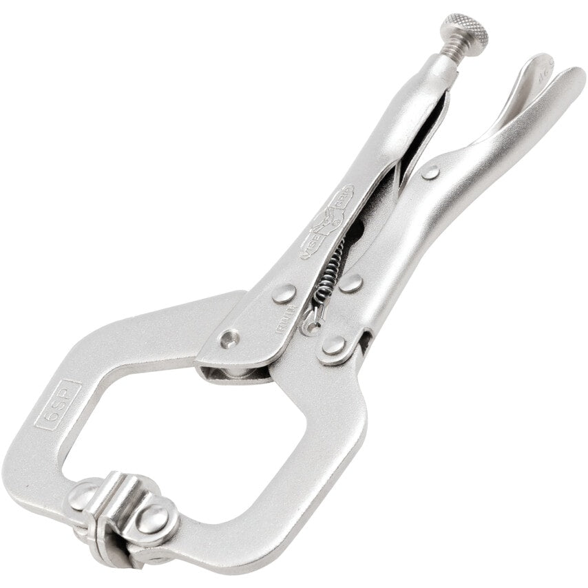T18EL4 6SP 6" Locking C-Clamp comes with Swivel Pads