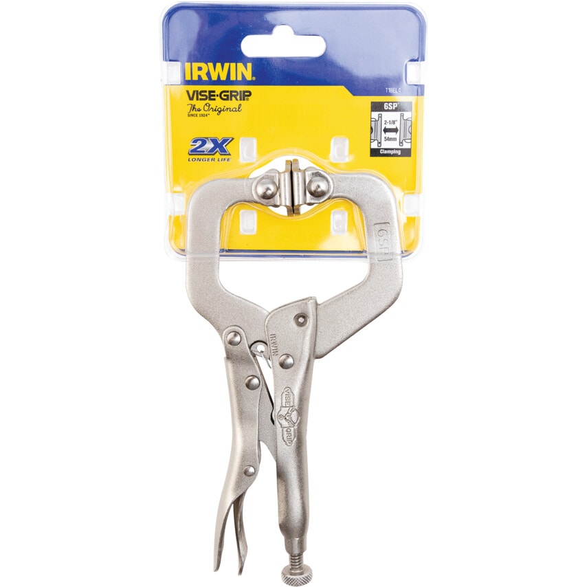T18EL4 6SP 6" Locking C-Clamp comes with Swivel Pads