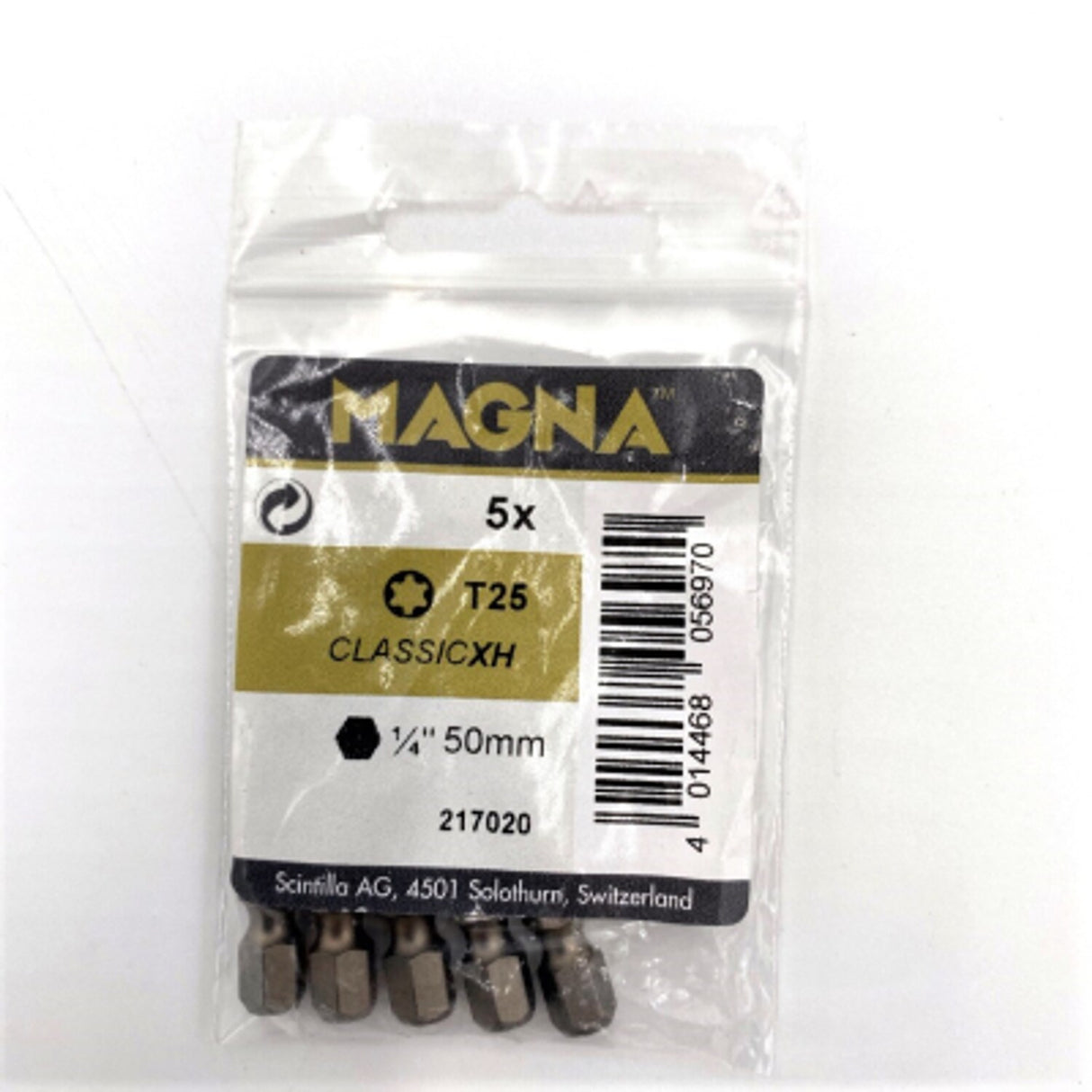 T25 x 50mm Extra Hard 1/4in Hex Screwdriver Bit