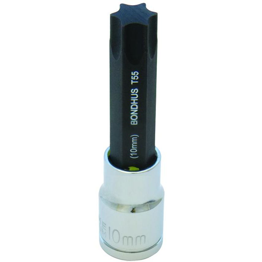 T30 TORX 2" Inhex Socket Bit + Hex Socket, TX30, 44030