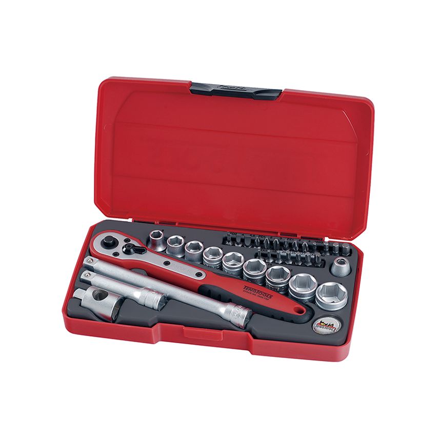 T3834 Socket & Bit Set of 34 Metric 3/8in Drive TENT3834