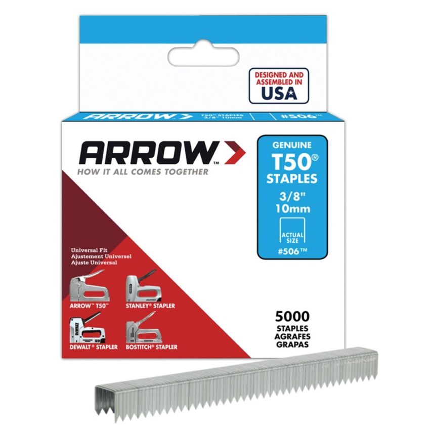 T50 Staples 10mm 3/8" Box 5000