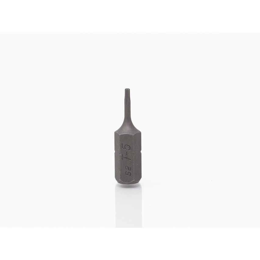 T5 Torx TX-Star 1/4" Hex Insert Bit S2 Steel 25mm Long