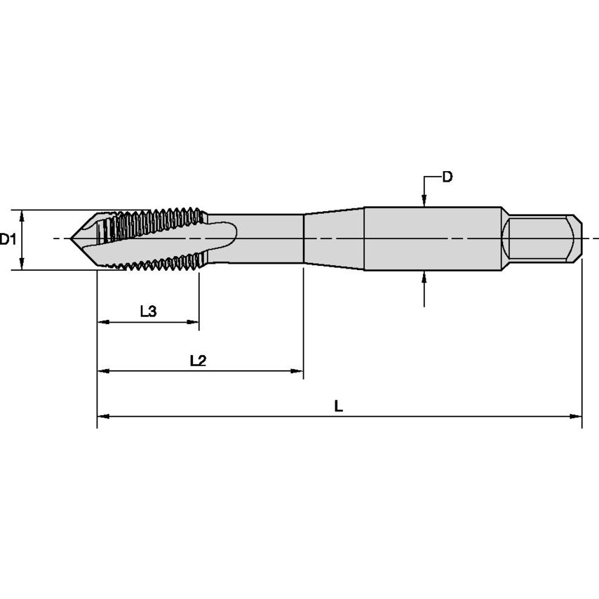 T620NC05000-13R3BX-A 1/2-13 3BX LHSF Plug Hss-e-pm
