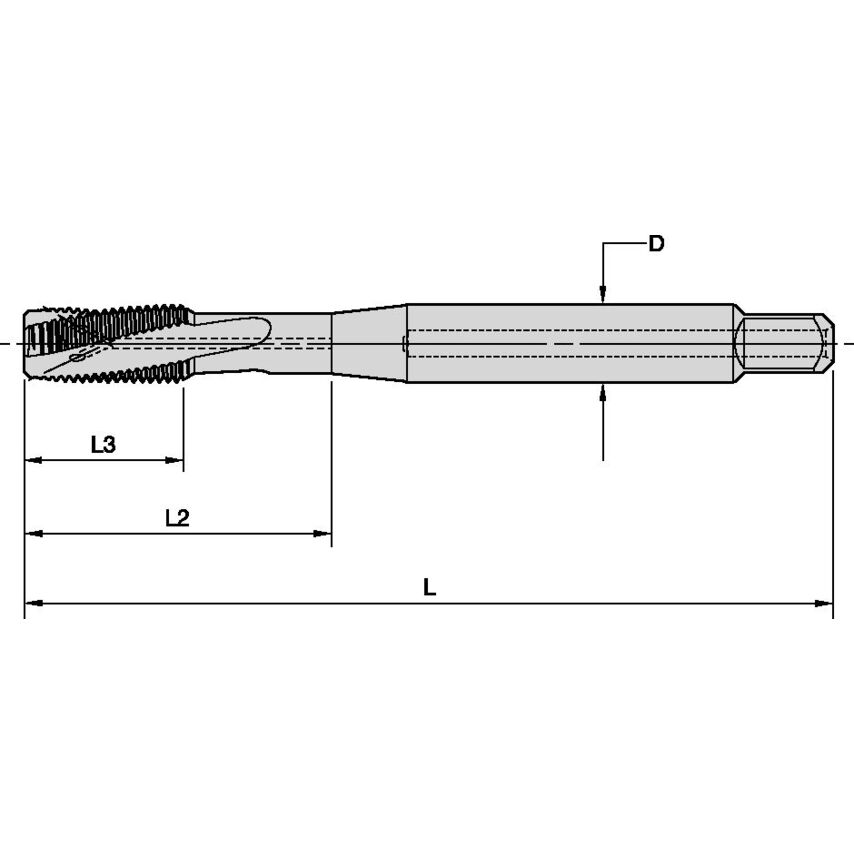 T621M050X080R6HX-D1 M5X0.8 6HX LHSF D 371 CH HSS-E