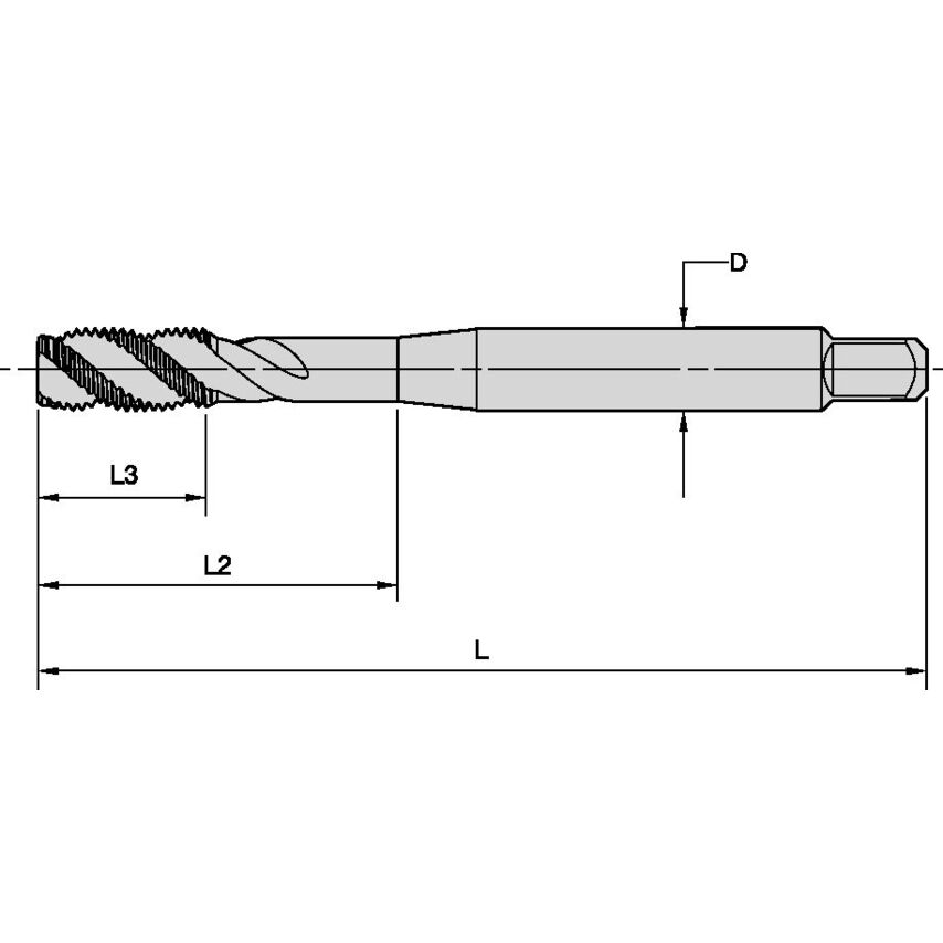 T630NC03750-16R3BX-D1 3/8-16 3BX RHSF SBOTT DIN Hss