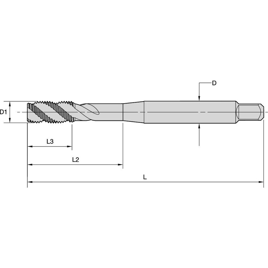 T632M100X150R6HX-D1 M10X1.5 6HX RHSF Bott 371 Hss-