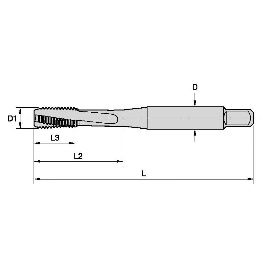 T662M120X175RD6-A M12X1, 75 D6 3F RHSF Semi-Bott