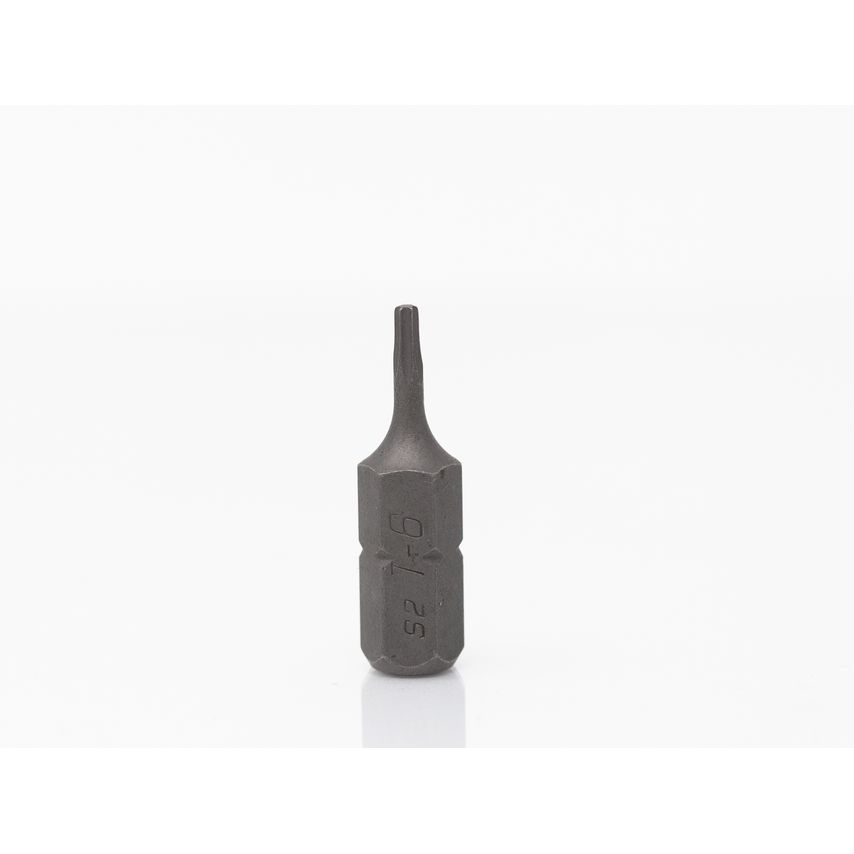 T6 Torx TX-Star 1/4" Hex Insert Bit S2 Steel 25mm Long