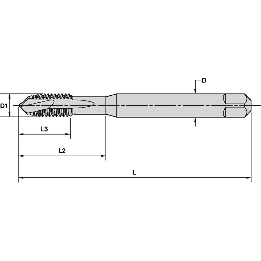 T820M200X250R6H-D6 M20 ISO2 (6H) 3F SP B DIN376 H