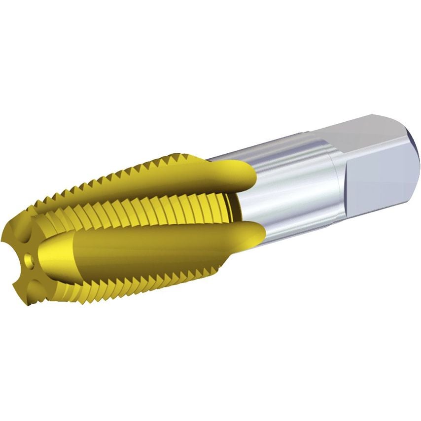 T854NPT03750-18R-A 3/8-18 Npt 4F RHSF HSS-E Tin