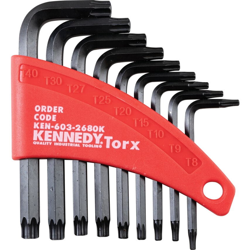 T8-T40 Tamper-proof TORX Key Set (9 Piece)