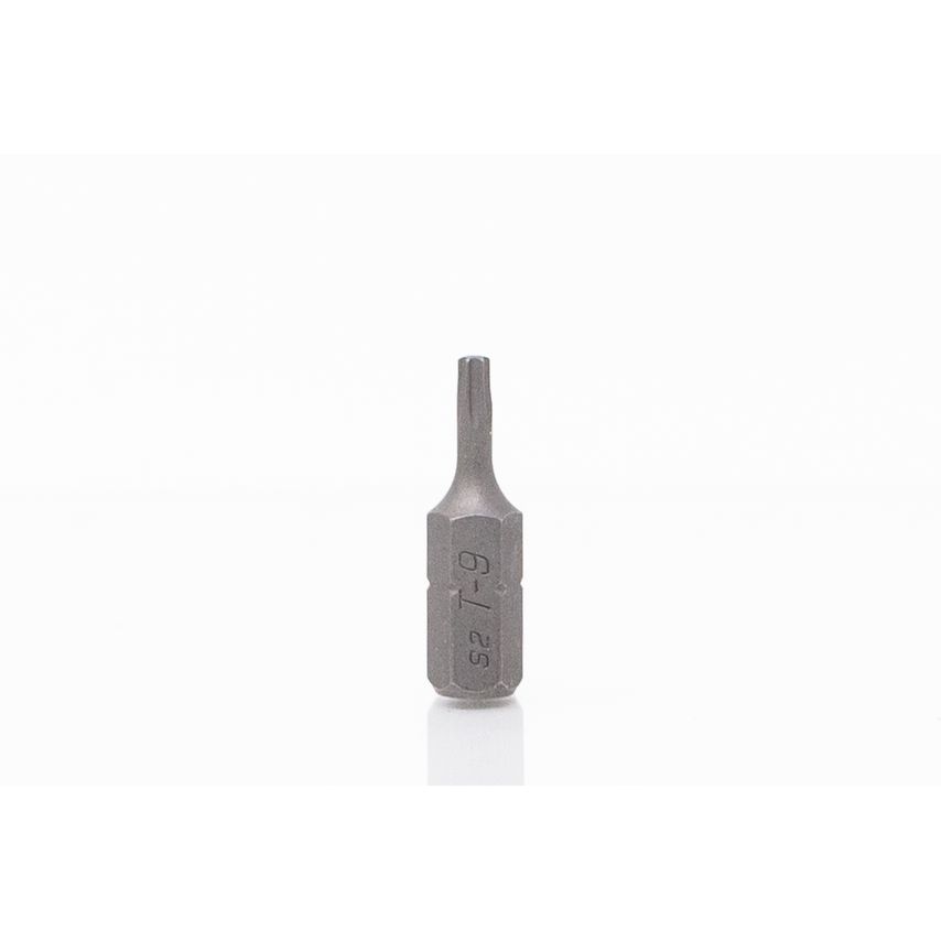 T9 Torx TX-Star 1/4" Hex Insert Bit S2 Steel 25mm Long