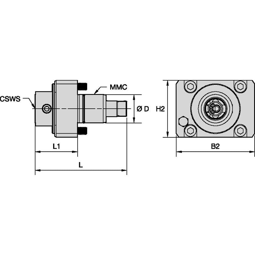 TACU001KM32DA60648431 Driven Tool Axial MMC001 X KM3