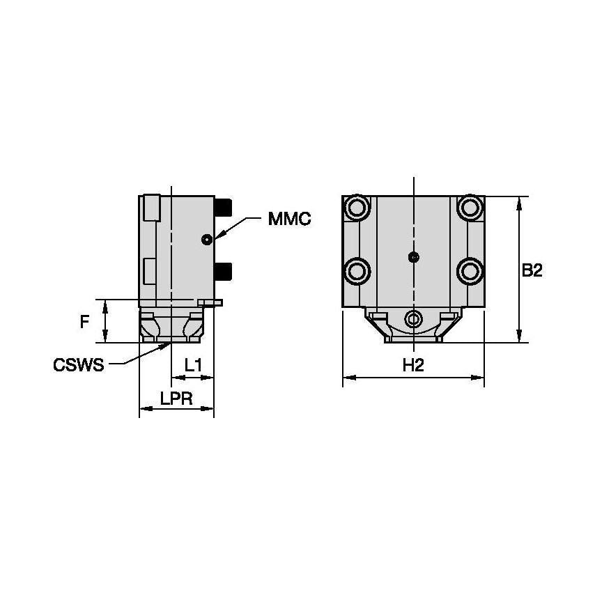TACU013KM40SR60907381 Static Tool Radial MMC013 X KM