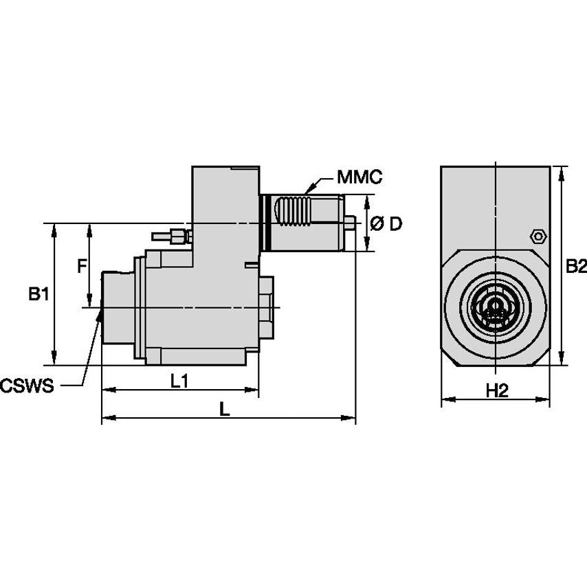 TACU019KM50DA60945548 Driven Tool Axial MMC019 X KM5