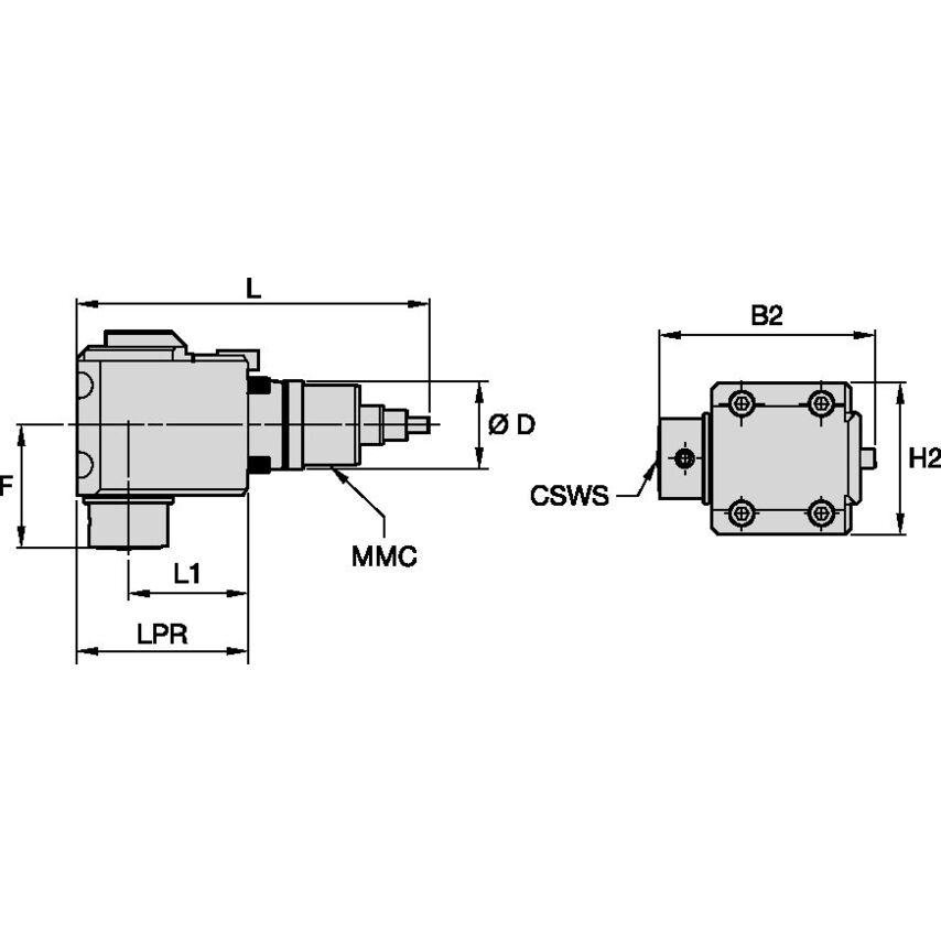 TACU030KM32DR61569455 Driven Tool Radial MMC030 X KM